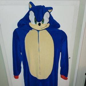 Sonic the hedgehog kids boys girls onsie halloween costume pajama one piece sz 8